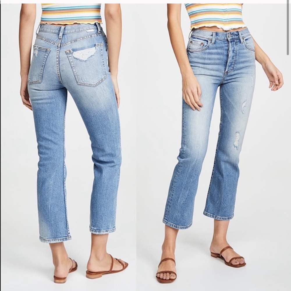 BOYISH High-Rise Crop Flare Jeans
